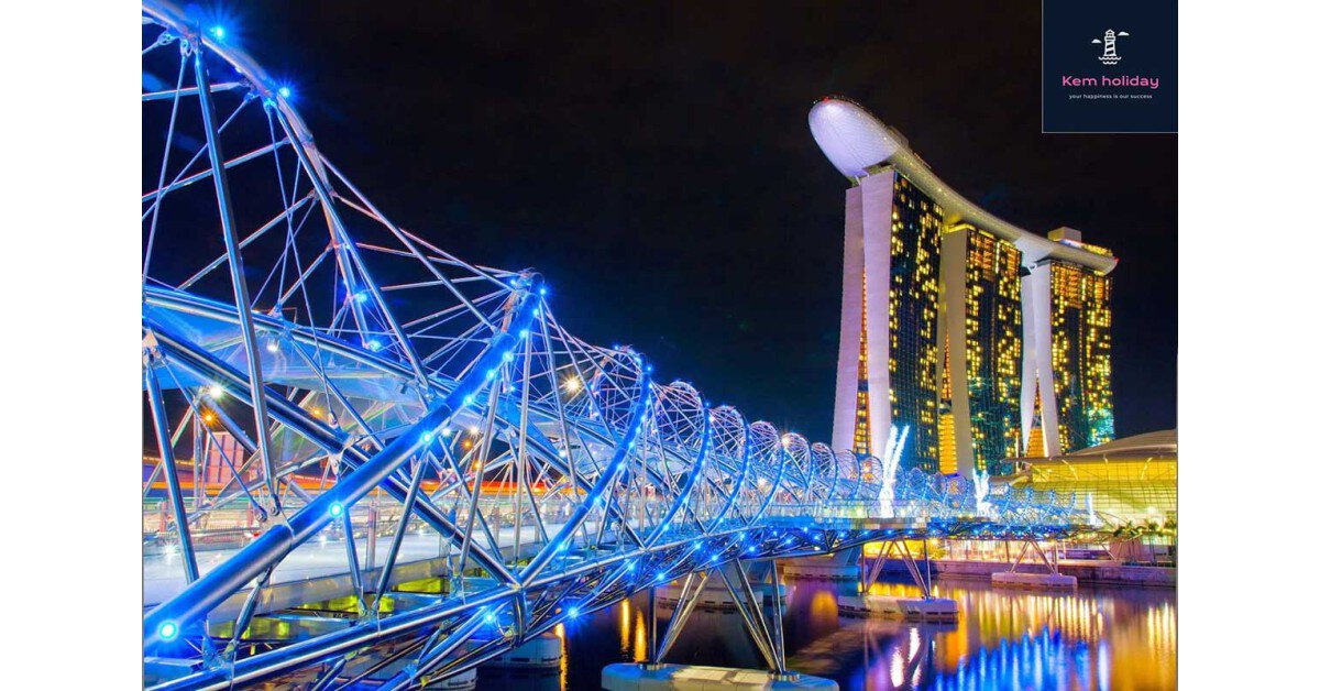 Cầu Helix - kiến trúc độc đáo của quốc đảo Singapore