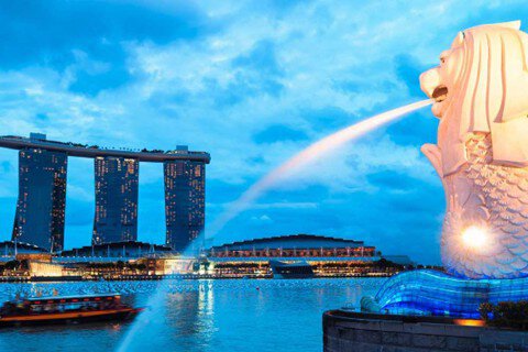 Công viên sư tử biển Merlion Park - Biểu tượng du lịch của Singapore